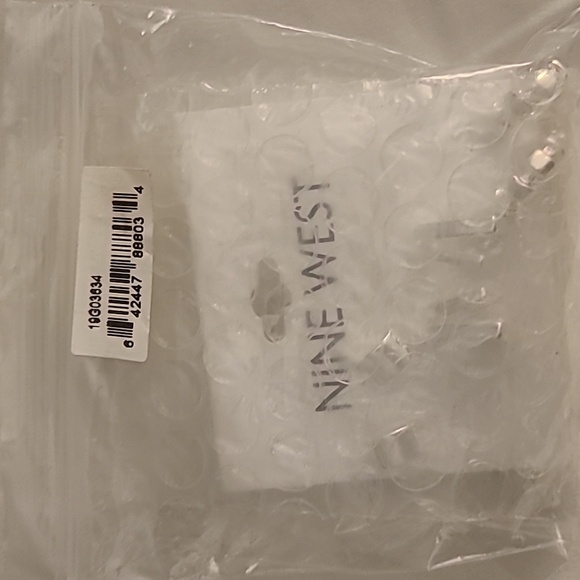 Nine West 3-Pair Silver Geo Bar Post Earring Set - Picture 6 of 6